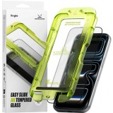 Folie de protectie Ecran Ringke Easy Slide AR pentru Apple iPhone 17 Pro Max, Sticla Securizata, Full Glue, 2.5D, Neagra