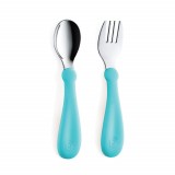 Set tacamuri din inox pentru copii BabyJem (Culoare: Bleu)