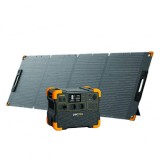 Pachet Statie de incarcare electrica portabila PECRON E1500LFP, 1536Wh, 2200W, 230V, Incarcare Rapida, LiFePO4, Controller MPPT, Protectie BMS + Panou