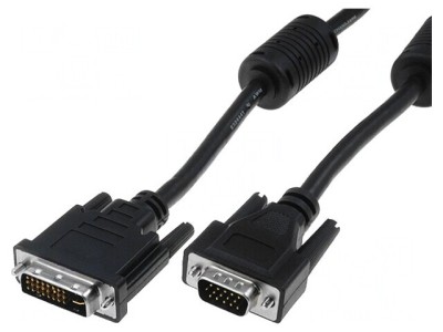 Cablu dual link D-Sub 15pin HD la DVI-I 24+5 2m foto