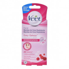 Benzi Epilatoare pentru Fa?a Easy Gelwax Normal Veet (20 pcs) foto