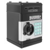 Pusculita electronica pentru copii, tip ATM, blocare cu PIN, efecte luminoase si sonore, negru