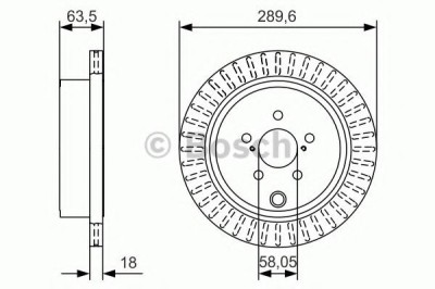 Disc frana SUBARU LEGACY V Combi (BM, BR) (2009 - 2016) BOSCH 0 986 479 A83 foto