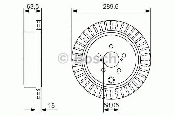 Disc frana SUBARU LEGACY V Combi (BM, BR) (2009 - 2016) BOSCH 0 986 479 A83