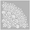 Sablon 410x410x0.7mm, Mandala Elegant, Refolosibil MX70006 Diametru total de 700mm