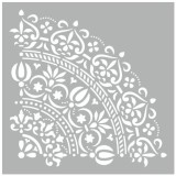 Cumpara ieftin Sablon 410x410x0.7mm, Mandala Elegant, Refolosibil MX70006 Diametru total de 700mm