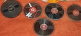 5 bucati role magnetofon cu banda diametrul la rola 18 cm