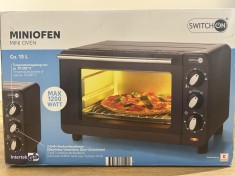 Mini cuptor electric SWITCH ON 13L &ndash; 1200W, temperatură reglabilă 70-230&deg;C