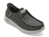 Cumpara ieftin Mocasini SKECHERS negri, GO WALK MAX, din material textil