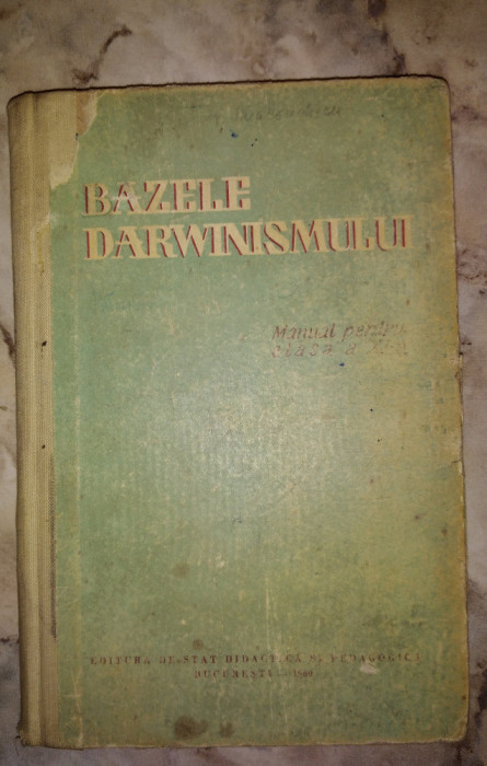 Bazele darwinismului manual clasa a XI-a 1960