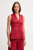 Pedro del Hierro vestă culoarea bordo, un singur r&acirc;nd de nasturi, 7312261