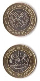 SV * Lesotho 5 MALOTI 1995 * SEMICENTENAR ONU 1945 * BIMETAL * UNC, Europa, Cupru-Nichel