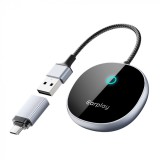Cumpara ieftin Adaptor auto wireless iSEN A22 pentru Android Auto si CarPlay, Negru, USB si Type-C, Conectare automata, 5.8 GHz, Plug Play