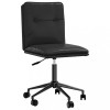 Scaun Bucatarie Gossi Negru Piele Ecologica, Reglabil pe Inaltime, Spatar 38.5cm, Sezut 45x41.5 cm, Metal/Lemn, Sufragerie/Living