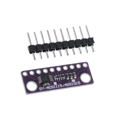 Modul ADC ADS1115 I2C, 4 canale si amplificator de castig, 2-5.5V pentru Arduino foto