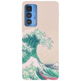 Husa compatibila cu Motorola G20 model Kanagawa wave, Silicon, TPU, Viceversa, Transparent, Carcasa