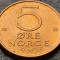 Moneda 5 ORE - NORVEGIA, anul 1976 * cod 3515 = A.UNC