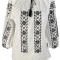 Bluza tip ie dama R2, alb/negru , marimea XL