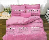 Cumpara ieftin Lenjerie de pat matrimonial cu husa elastic pat si 4 fete perna patrata, Rose Glory, bumbac mercerizat, multicolor