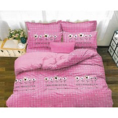 Lenjerie de pat pentru o persoana cu husa de perna dreptunghiulara, Rose Glory, bumbac mercerizat, multicolor