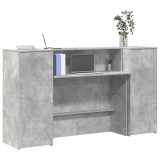 Cumpara ieftin Birou de recepție Gri beton 180x50x103,5 cm Lemn prelucrat
