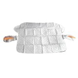 Husa de Protectie pentru Parbriz, Flippy, Protectie pentru Zapada Gridnina Soare, Scut Auto anti Zapada, 150 x 110 cm Argintiu