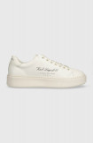 Karl Lagerfeld sneakers din piele MAXI KUP culoarea bej, KL52223