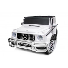 Masinuta electrica pentru 2 copii Mercedes G63 XXL 4x4 180W 12V PREMIUM culoare Alba