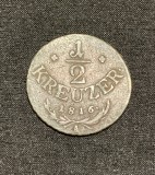 Moneda 1/2 kreuzer 1816 A Austria, Europa
