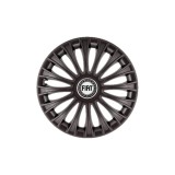 Set 4 Capace Roti 15 inchi (R15) Dino Negru, Compatibile cu Fiat