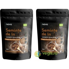 Pachet Seminte de In Zdrobite Ecologice/Bio 250g+250g