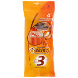 Set 4 Aparate De Ras Bic Sensitive Cu 3 Lame, Lame De Barbierit, Lame Pentru Ras, Bic Pentru Barbierit, Bic Pentru Ras, Aparat Pentru Ras, Aparat Pent