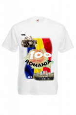 TRICOU SUVENIR &amp;quot;ROMANIA CENTENAR&amp;quot; foto