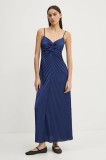 Abercrombie &amp; Fitch rochie culoarea bleumarin, midi, dreaptă, KI159-5674