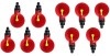 Set 10 Dozatoare Adapatoare Automate Pasari, Plastic Rosu MyStyle&reg;