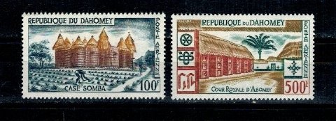 Benin (Dahomey) 1960 - Arhitectura, Posta Aeriana, serie neuzata