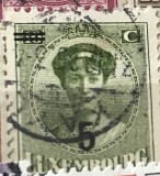 Timbre Interbelica TMB1RAR cent LUXENBURG supratipar