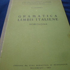 G. Lazarescu - Gramatica limbii italiene - 1961 - morfologia-tiparita ca un curs