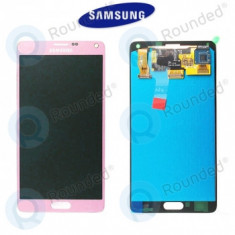 Samsung Galaxy Note 4 (SM-N910F) Modul de afișare LCD + Digitizer roz GH97-16565D
