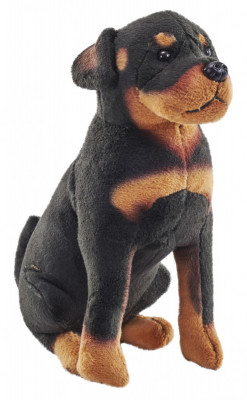 Caine de salvare cu sunet ROTTWEILER - Jucarie Plus Wild Republic 14 cm foto