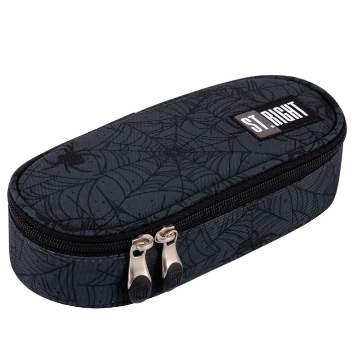 Penar borseta 1 compartiment, 1 extensie, oval, Majewski, Colectia Spider Web 2024, PC-01, 20.5x9.5x5 cm