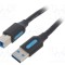 Cablu USB 3.0 A-B 0,5m VENTION negru PVC