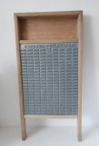 PLaca de spalat rufe, vintage, veche, lemn si metal, 65cm x 32cm x 4.5cm