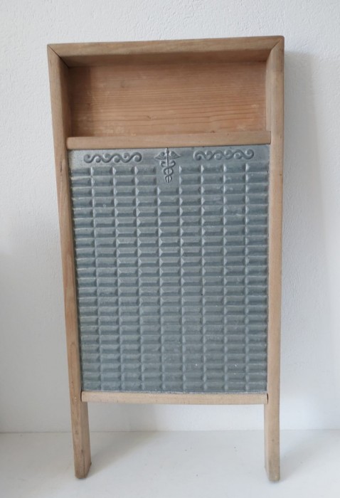 PLaca de spalat rufe, vintage, veche, lemn si metal, 65cm x 32cm x 4.5cm