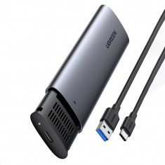 Ugreen Hard Drive Bay M.2 B-Key SATA 3.0 5Gbps Gri + Cablu USB Tip C (CM400) 10903-UGREEN