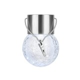Felinar Solar eMazing, Lumina LED, Model Suspendat Compact, cu Glob din Sticla Spart-Decor, Pentru Exterior, Rezistent la Apă, Functionare 6-12 Ore, C