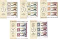 Romania, LP 2201a/2018, Ziua Marcii Postale Romanesti, blocuri de 3 timbre, MNH