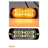 20 Led 12v 24v Lumina de intermitenta stroboscopica subtire
