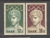 Saarland.1956 Olimpiada de vara MELBOURNE SS.541, Nestampilat
