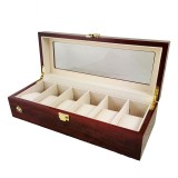 Cutie Ceasuri Masonic? Lemn Cire? - Echer ?i Compas cu Litera G